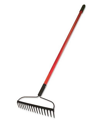 16" Bow Rake Fiberglass Handle