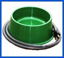 One Quart Heated Pet Bowl (25 Watt) Green