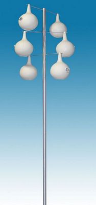 13.5 ft. Alum. PM Gourd Pole Kit 6 Piece Double Spiral Design