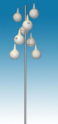 13.5 ft. Alum. PM Gourd Pole Kit 8 Piece Double Spiral Design