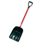 Poly Mulch/Snow Scoop D-grip Handle Fiberglass Handle, Red