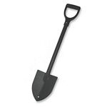 Trunk Shovel - D-grip Handle Steel Handle, Blue
