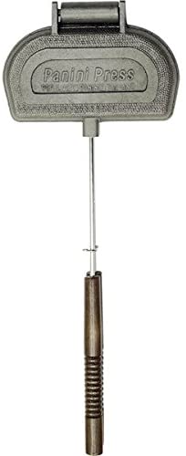 Make authentic Panini sandwiches on the grill, open fire or stovetop. Featuring a large 8" x 4" cooking surface and made from heavy cast iron to insure uniform and solid pressure on the sandwich as it toasts.