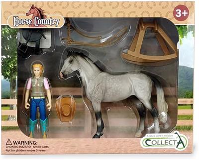 The CollectA Western Rider & Accessories Set is the perfect beginners set for model horse collecting.