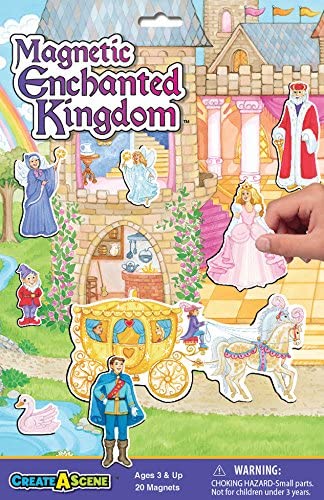 Create-A-Scene playsets feature large magnetic play-boards that fold in half for easy storage. And, with a clear, resilient coating, cleanup is a breeze! Kids will love the fun, while parents love the mess-free quiet playtime!