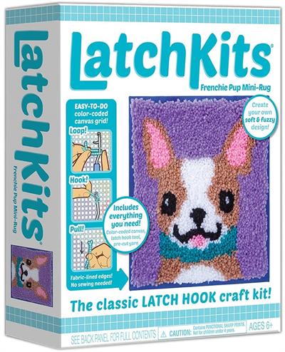 The classic latch hook craft kit is back! LatchKits are a fun and easy-to-learn craft—just loop, hook, and pull! Everything you need is included!