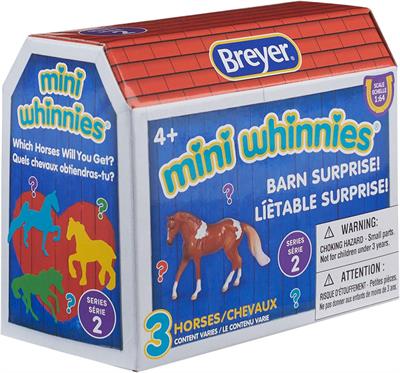 Breyer Horses Mini Whinnies Series 2 Barn Surprise Random Assortment #B-MW- A mystery is inside each barn waiting to be discovered.