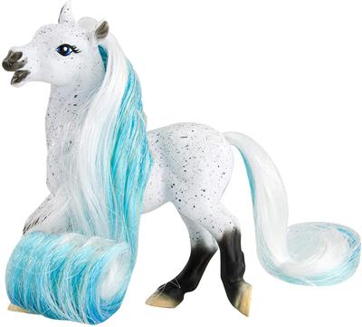 Breyer Horses Mane Beauty Li'l Beauties Daybreak Brushable Hair Horse Toy # Daybreak is an Andalusian with a flowing WHITE and BLUE mane and tail and comes with her very own hairbrush! Breyer Mane Beauty Li'l Beauties introduces a whole new way to play with a Breyer horse with two things girls love - horses and hair play!