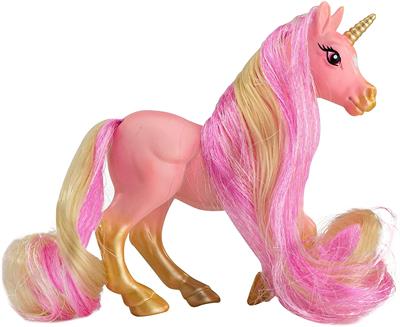 Stardust is a UNICORN with a flowing Pink and Gold mane and tail and comes with her very own hairbrush! Breyer Mane Beauty Li'l Beauties introduces a whole new way to play with a Breyer horse with two things girls love - horses and hair play! 