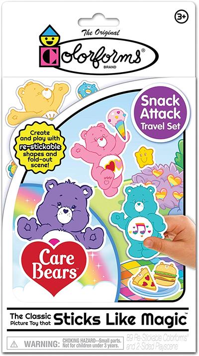 MESS-FREE PLAY ANYWHERE - This fold-out, double-sided play set holds the re-stickable Colorforms pieces with a resealable closure for easy storage and clean up on the go