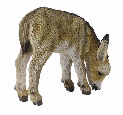 CollectA's Donkey Foal (Grazing) is realistic and lifelike in every detail, from its shaggy fur to its long ears. The donkey foal makes a wonderful addition to your child's make-believe farm or barn-yard play set. Measures 2''L x 1.8''H.