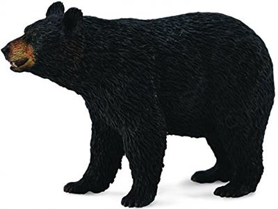 The 9.0" L x 2.4" H American Black Bear is realistic and lifelike in every detail. For Ages 3 and up. sing role play, children gain a deeper knowledge of the animals. Excellent for educational purposes and for use in dioramas, pretend habitat scenes, or  