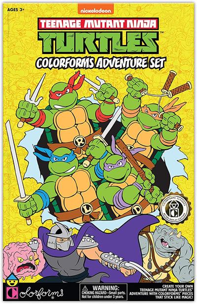 COWABUNGA! Your favorite sewer-dwelling crime-fighters are back! Create your own adventures with the heroes in a half shell. Enjoy hours of creative and re-stickable fun with this classic playset—just like you remember!