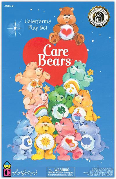 Classic Care Bears, just like you remember. Now you can share the same sweet characters you loved as a child with your own children! Enjoy hours of creative and re-stickable fun with this classic playset
