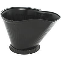 Black Metal Coal Hod #CH-1002 Coal Pail Coal Schuttle