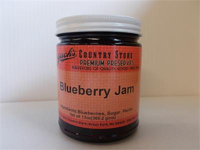 e grow these dark blue jewels here on the farm.Our prize winning berries are great to eat fresh--July 4 to Labor Day--or cooked up into a smooth,sweet jam that captures the flavor of summer.Especially tasty on top of a thick layer of cheesecake! 13 oz. Ja