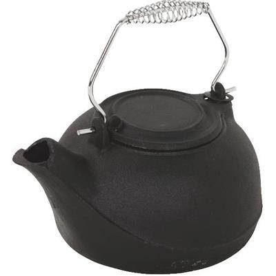 Matte Black Cast Iron Decorative Steam Kettle 3 Quart Steamer