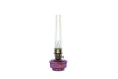 Purple Glass Non-electric kerosene mantle lamp