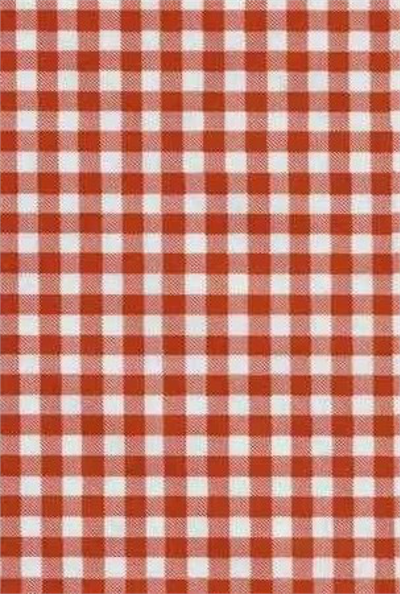 Oilcloth yardage in classic Americana gingham checks. It doesn't get more traditional than this. We stock multiple colors to match your decor. Each individual check is about 1cm in diameter. 