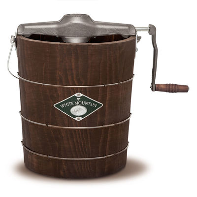 White Mountain 4 Quart Hand Crank Ice Cream Maker #PBWMIMH412  Turn ice cream into memories! Old-time tradition lives on with this hand crank style ice cream maker that is just as much fun to make as it is to eat. Create special family moments full of ric