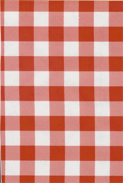 Oilcloth yardage in a big, bold check. A classic picnic design, this print is for the traditionalist who enjoys a large check of 1"in width. Layer it up with some fruity or floral prints for a fun twist.