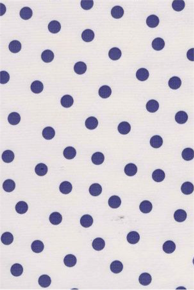 Oilcloth yardage in a universally adored polka dot pattern. This small repeat pattern is incredibly versatile and whimsical, and looks lovely in any color.