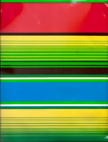 Serape on Red Oil Cloth, Full Bolt