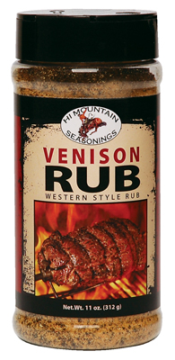 Hi Mountain Jerky Venison Rub 10 ounce Seasoning for Game, Elk, Deer, Moose
