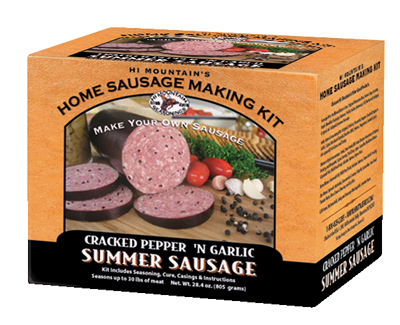 Make Homemade Sausage with Hi Mountain Jerky Cracked Pepper and Garlic Sausage Kit