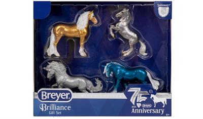 Breyer Horses Stablemates Brilliance Gift Set 75th Anniversary LMTD ED #B-S Since 1950, Breyer has been celebrating the spirit of the horse through exquisite, lifelike sculptures and unrivaled attention to detail.