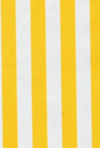 Oilcloth yardage in a wide awning stripe- a summertime classic! Is it circus? Is it contemporary? Up to you! We love them all. These colorful stripes are about 1" wide.