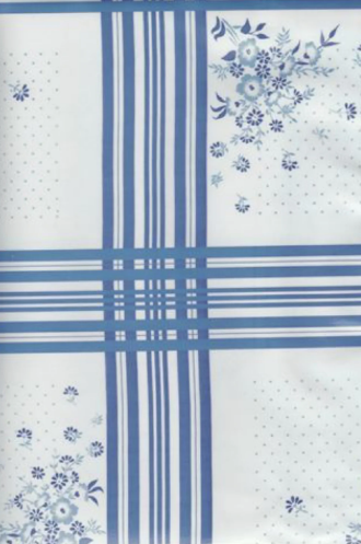 Oslo Blue Oil Cloth, Full Bolt