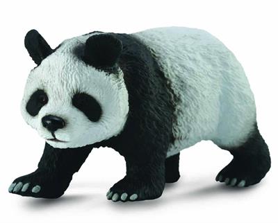 The realistic Giant Panda figurine from CollectA measures 3.9"L x 2"H. Ages 3+ | 1:18 Scale  CollectA Wild Life Series Figurines are adorable, authentic miniatures have been sculpted by experts to achieve the most realistic look possible, and are individu