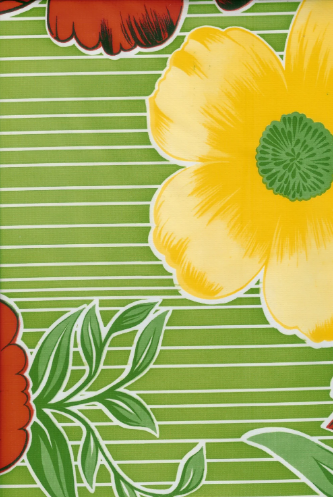 Mali on Green Oil Cloth, Full Bolt