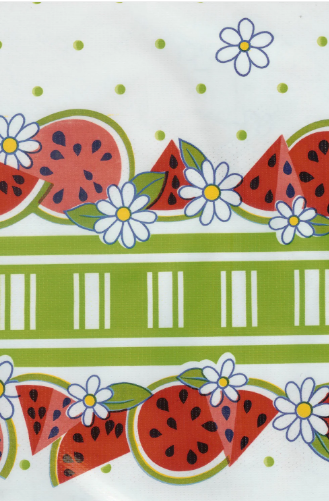 Reunion Lime Green Oil Cloth, Yardage