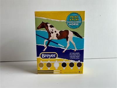 Breyer Horses Paint & Play Thoroughbred Horse #B-CR-10369 Whether you are a beginner or an experienced painter, the possibilities are endless. Horses come in all sorts of colors and patterns so let your imagination gallop!