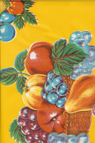 Lemons on Yellow Oil Cloth, Full Bolt