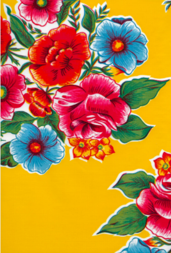 Lady Bird on Yellow Oil Cloth, Full Bolt