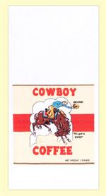 Red and White Kitchen Retro Cowboy Coffee Flour Sack Towel 100% Cotton