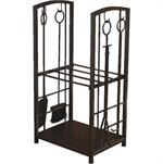 Mocha Fireplace Tool Hearth Center