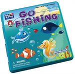  Use the magnetic fishing poles to catch the colorful fish and put them in your boat!  The convenient 6 3/4″ square tin case makes it easy to slip the games into most bags to take everywhere and keep kids entertained on a trip, waiting at the doctor’s off
