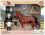 The CollectA Tournament Rider & Accessories Set is a perfect model horse starter set for horse enthusiasts of all ages.