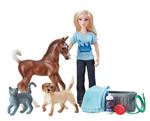 This engaging set from Breyer Model Horses includes everything needed to help the groomer get the animals clean and looking great. Includes: 6