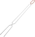 Unique marshmallow roasting fork features a heat resistant silicone handle. Measures 30