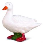 White duck figurine toy