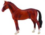 Brown standing unbreakable model horse toy
