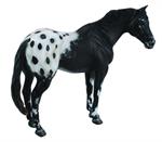 Black and White spotted toy horse