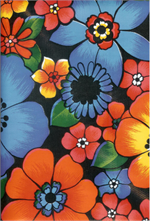 London on Black Oil Cloth, Yardage