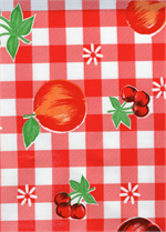 Riverside on Red Oil Cloth, Yardage