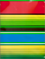 Serape on Red Oil Cloth, Full Bolt